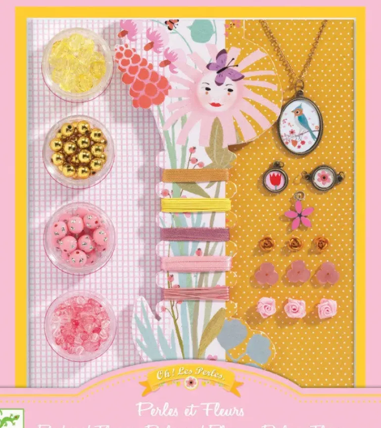 Djeco - Pearls Flowers and Beads Jewellery Set