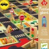 Djeco - Puzzle Giant City Road 24pc Giant Pop To Play