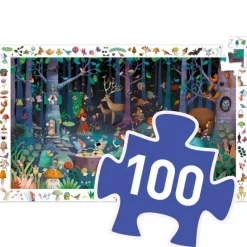 Djeco - Puzzle Observation 100pcs - Enchanted Forest