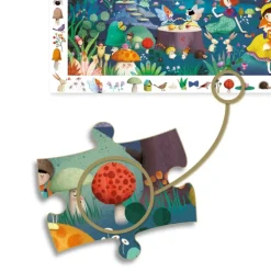 Djeco - Puzzle Observation 100pcs - Enchanted Forest