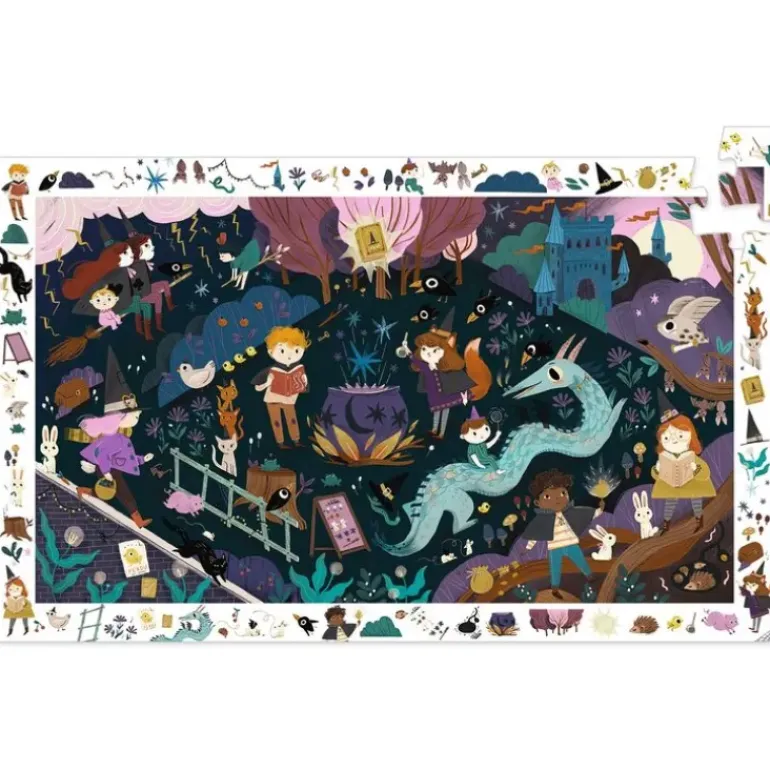 Djeco - Puzzle Observation 54pcs - Sorcerers Apprentices