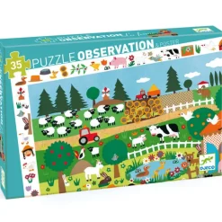 Djeco - Puzzle Observation 35pcs - The Farm