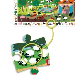 Djeco - Puzzle Observation 35pcs - The Farm