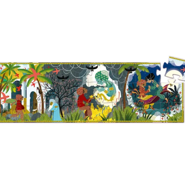 Djeco - Puzzle Silhouette 24pcs - Aladdin