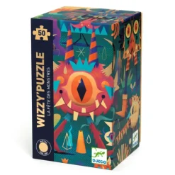 Djeco - Puzzle Wizzy 50pcs - Monster Party