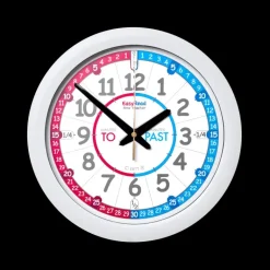 Easy Read - Wall Clock - To/Past - Red/Blue