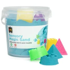 EC - Sensory Magic Sand With Moulds 600G Tub Blue