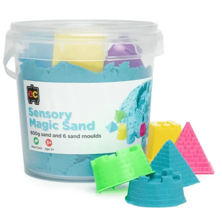 EC - Sensory Magic Sand With Moulds 600G Tub Blue