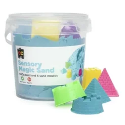 EC - Sensory Magic Sand With Moulds 600G Tub Blue