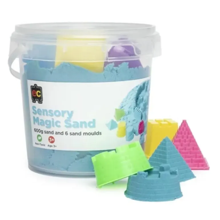 EC - Sensory Magic Sand With Moulds 600G Tub Blue