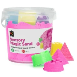 EC - Sensory Magic Sand With Moulds 600G Tub Pink