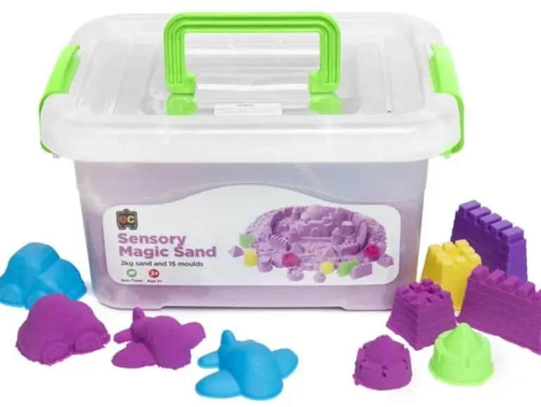 EC - Sensory Magic Sand With Moulds 2Kg Tub Purple