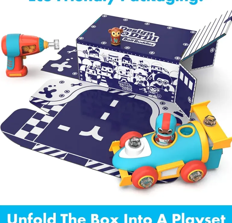 Educational Insights - Design & Drill Bolt Buddies - Race Car