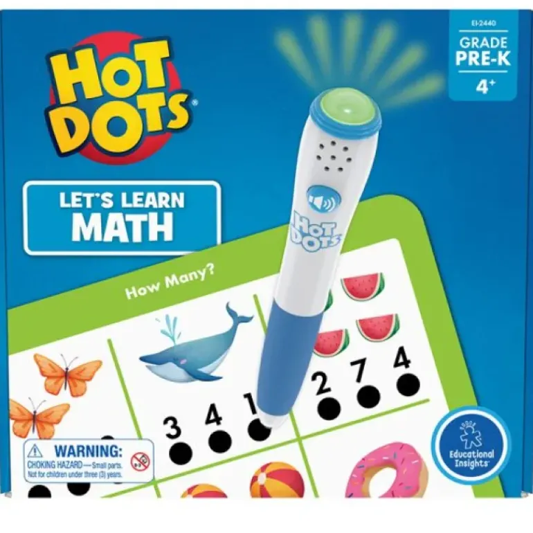 Educational Insights - Hot Dots - Lets Learn Math Workbook - Pre K