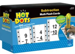 Educational Insights - Hot Dots - Math Flash Cards Subtraction - Grade K