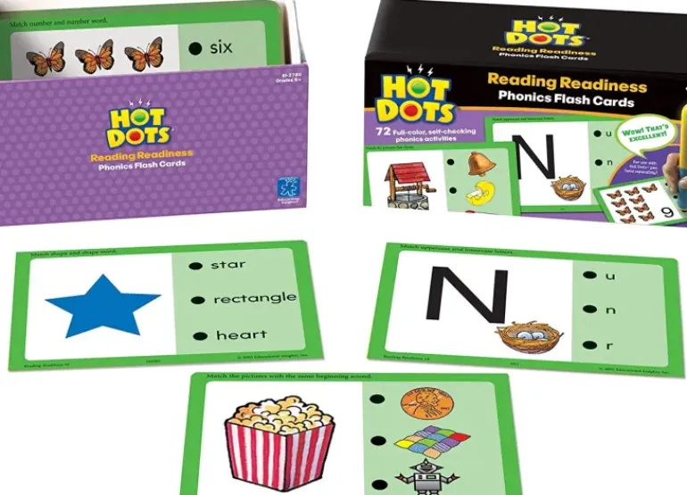 Educational Insights - Hot Dots - Phonics Flash Cards Reading Readiness - Grade K