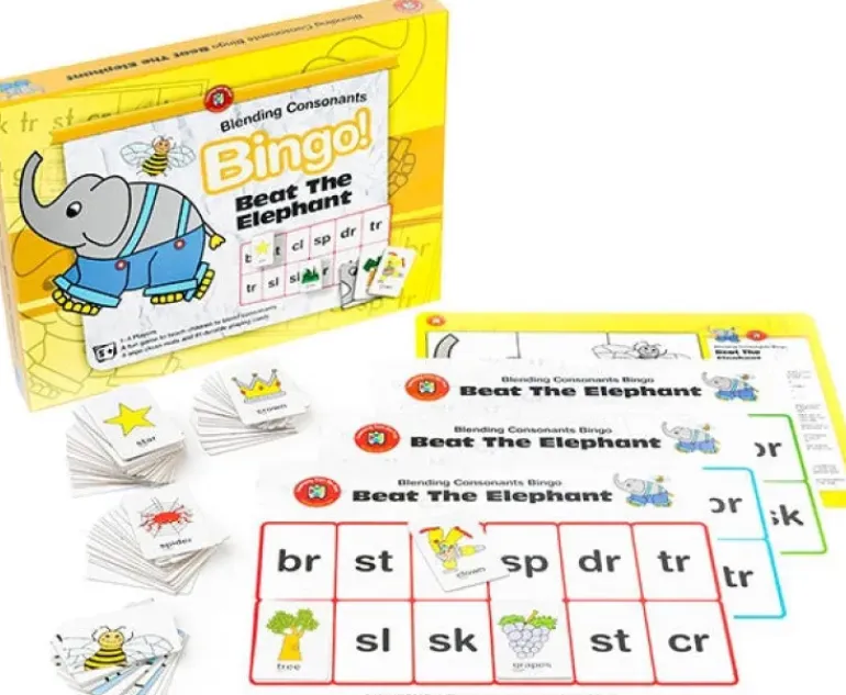 Edvantage - Beat the Elephant Bingo (Blending Consonants)