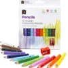 Edvantage - Jumbo Stubby Washable Colouring Pencils