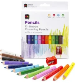 Edvantage - Jumbo Stubby Washable Colouring Pencils