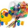 Edvantage - Lacing Beads - Translucent Jar of 96