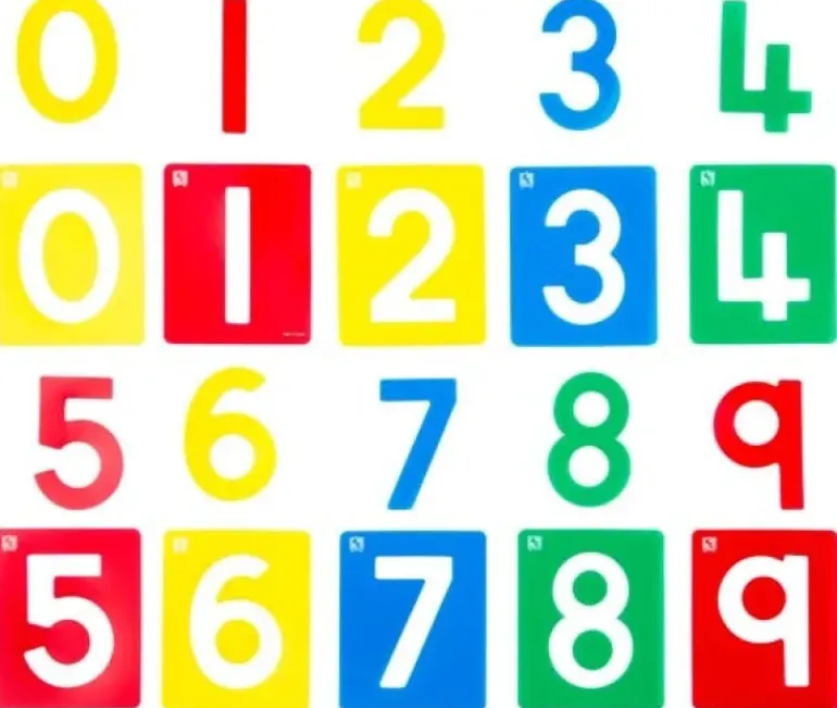 Edvantage - Numbers Stencil Set - Small