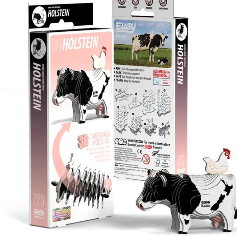 EUGY - Holstein Friesian Cow 3D Puzzle