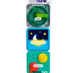 Fat Brain - PlayTab Sensory Set 4 (Gears, Lenticular, Squeaker)