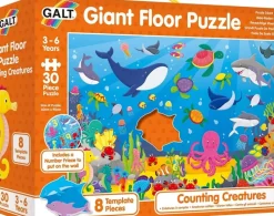 Galt - Giant Floor Puzzle 30 pcs - Counting Creatures