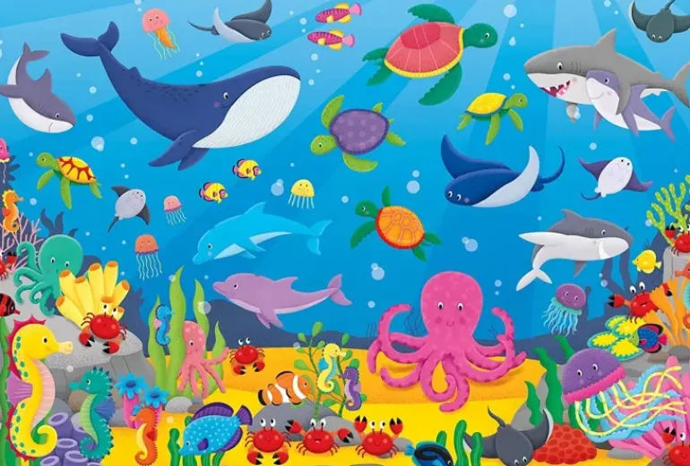 Galt - Giant Floor Puzzle 30 pcs - Counting Creatures