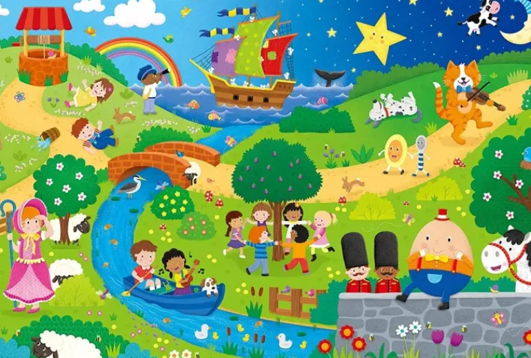 Galt - Giant Floor Puzzle 30pcs - Nursery Rhymes