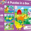 Galt - 4 Puzzles In a Box - Animals