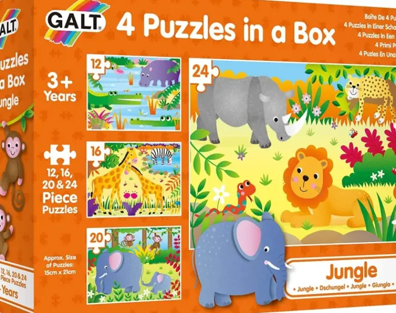 Galt - 4 Puzzles In a Box - Jungle