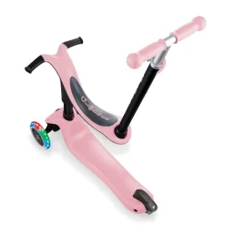 Globber - Go UP Sporty with LIGHTS Scooter - Pastel Pink