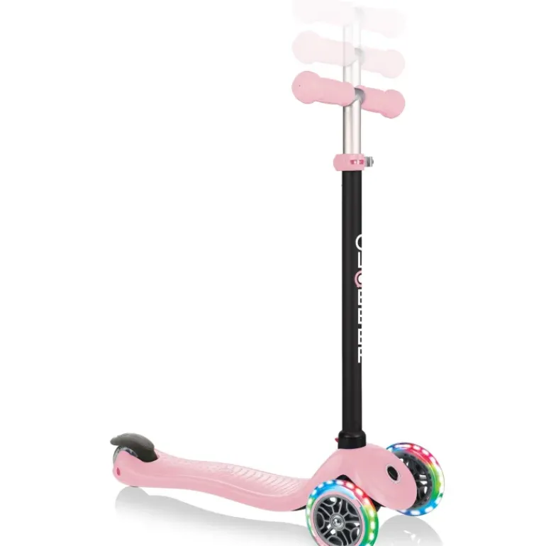 Globber - Go UP Sporty with LIGHTS Scooter - Pastel Pink