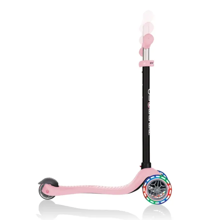 Globber - Go UP Sporty with LIGHTS Scooter - Pastel Pink