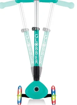 Globber - Junior Foldable with LIGHTS Scooter - Emerald Green