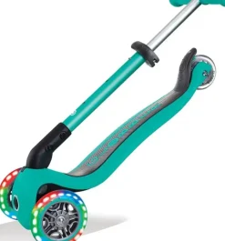 Globber - Junior Foldable with LIGHTS Scooter - Emerald Green