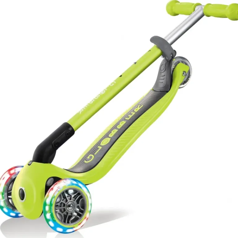 Globber - Primo Foldable with LIGHTS Scooter - Lime Green