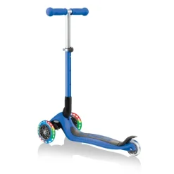 Globber - Primo Foldable with LIGHTS Scooter - Navy Blue