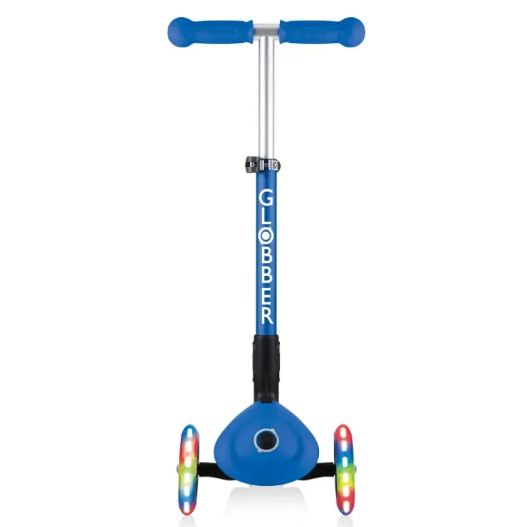 Globber - Primo Foldable with LIGHTS Scooter - Navy Blue
