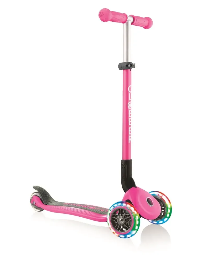 Globber - Primo Foldable with LIGHTS Scooter - Pink