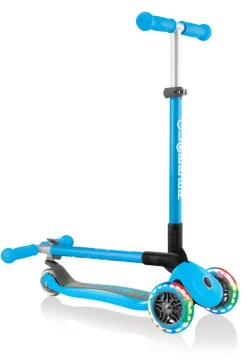 Globber - Primo Foldable With LIGHTS Scooter - Sky Blue