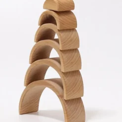 Grimms - Stacking Wooden Rainbow - Natural - Small
