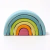 Grimms - Stacking Wooden Rainbow - Pastel - Small