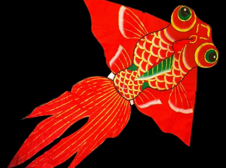 High As A Kite - Giant Gold Fish Kite