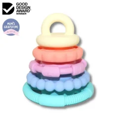 Jellystone - Rainbow Stacker Teether & Toy - Pastel