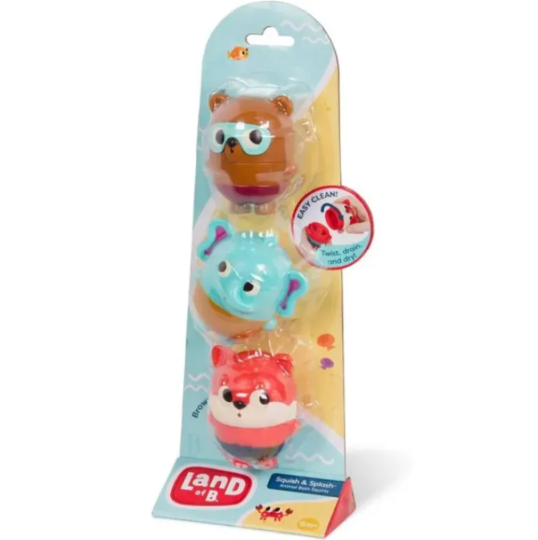 Land of B - Bath Squirts - Fox, Elephant & Bear