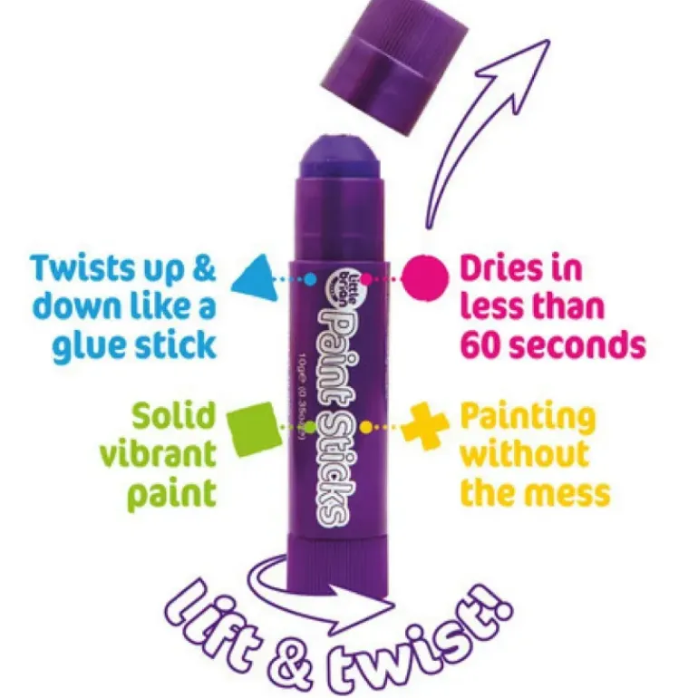 Little Brian - Paint Sticks (6) - Day Glow