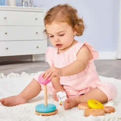 Little Tikes - Wooden Critters Shape Stacker - Unicorn