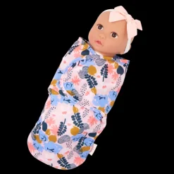 LullaBaby – Baby Doll & Floral Swaddle